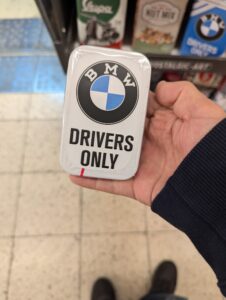 BMW "Drivers Only" - Metall Pastillen Dose